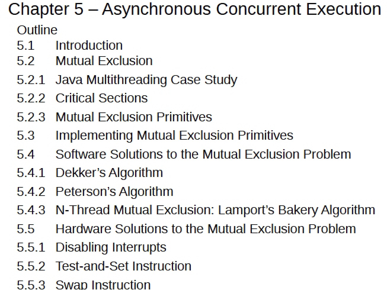 Collection of Lecture Notes for a Computer Science Course