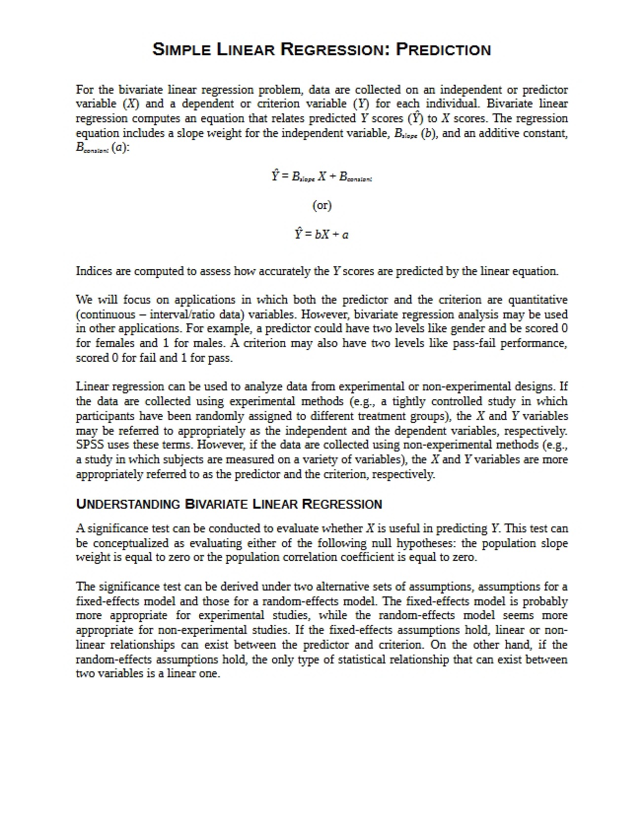 Linear Regression Simple