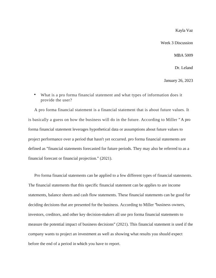 Benefits and Types of Pro Forma Financial Statements