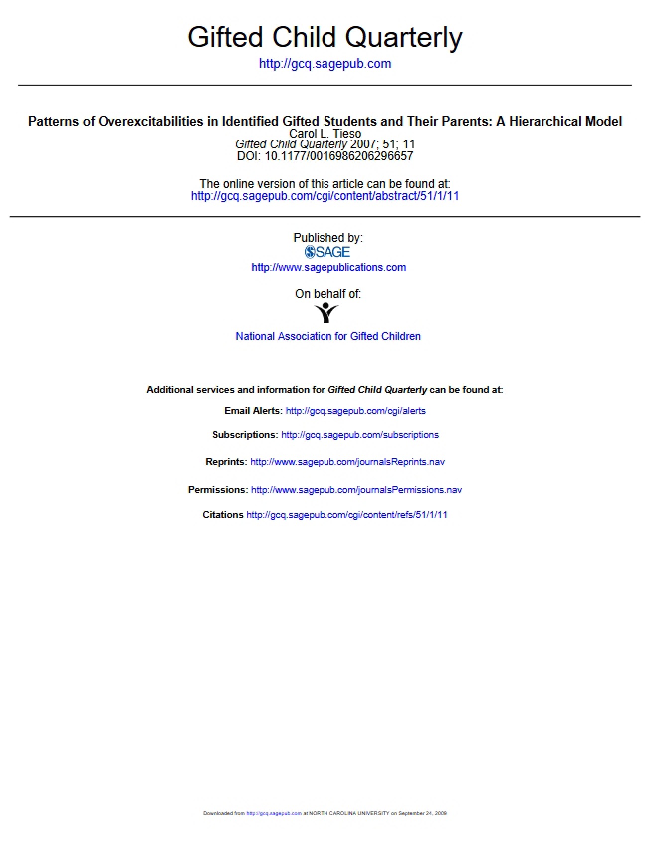 Overexcitabilities Patterns