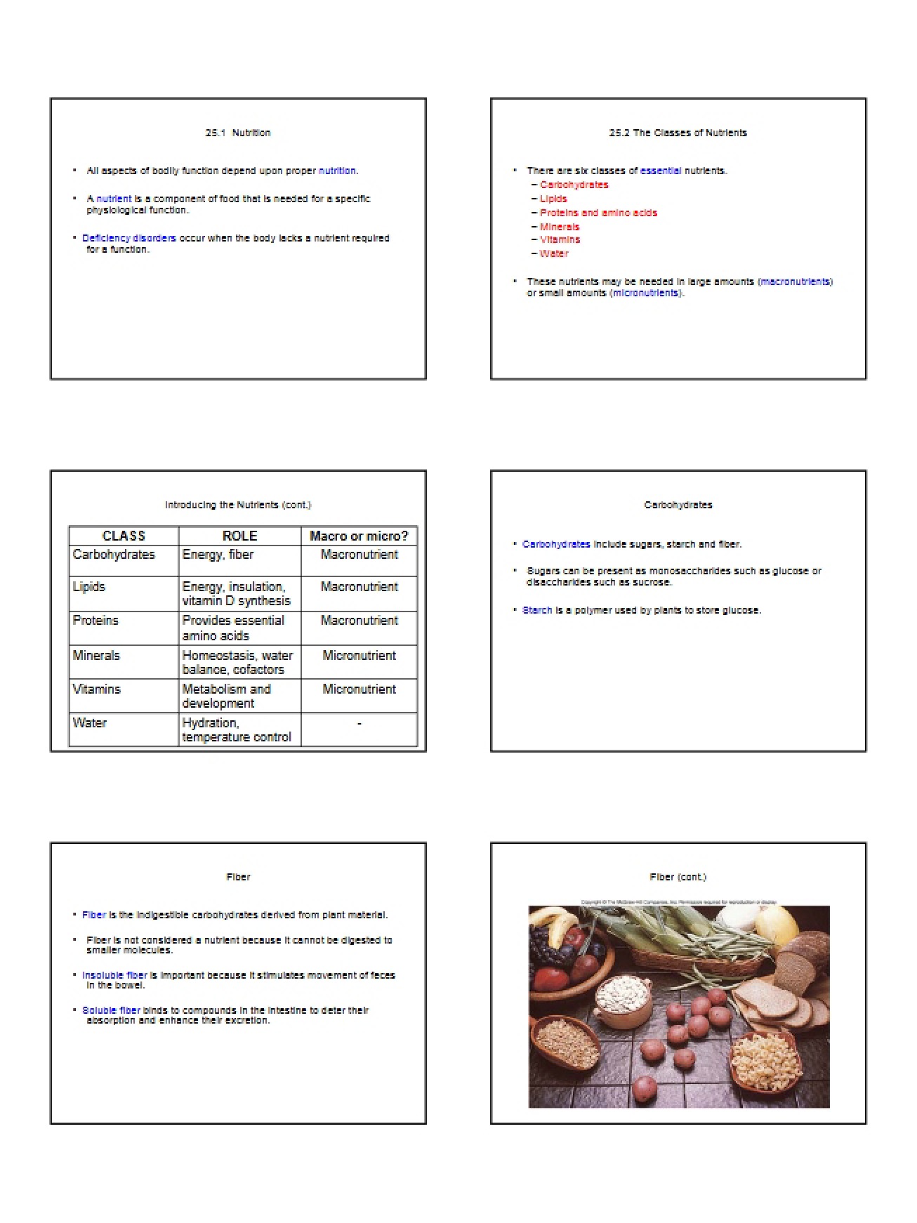 Study of the Twenty-Fifth Chapter on Nutrition