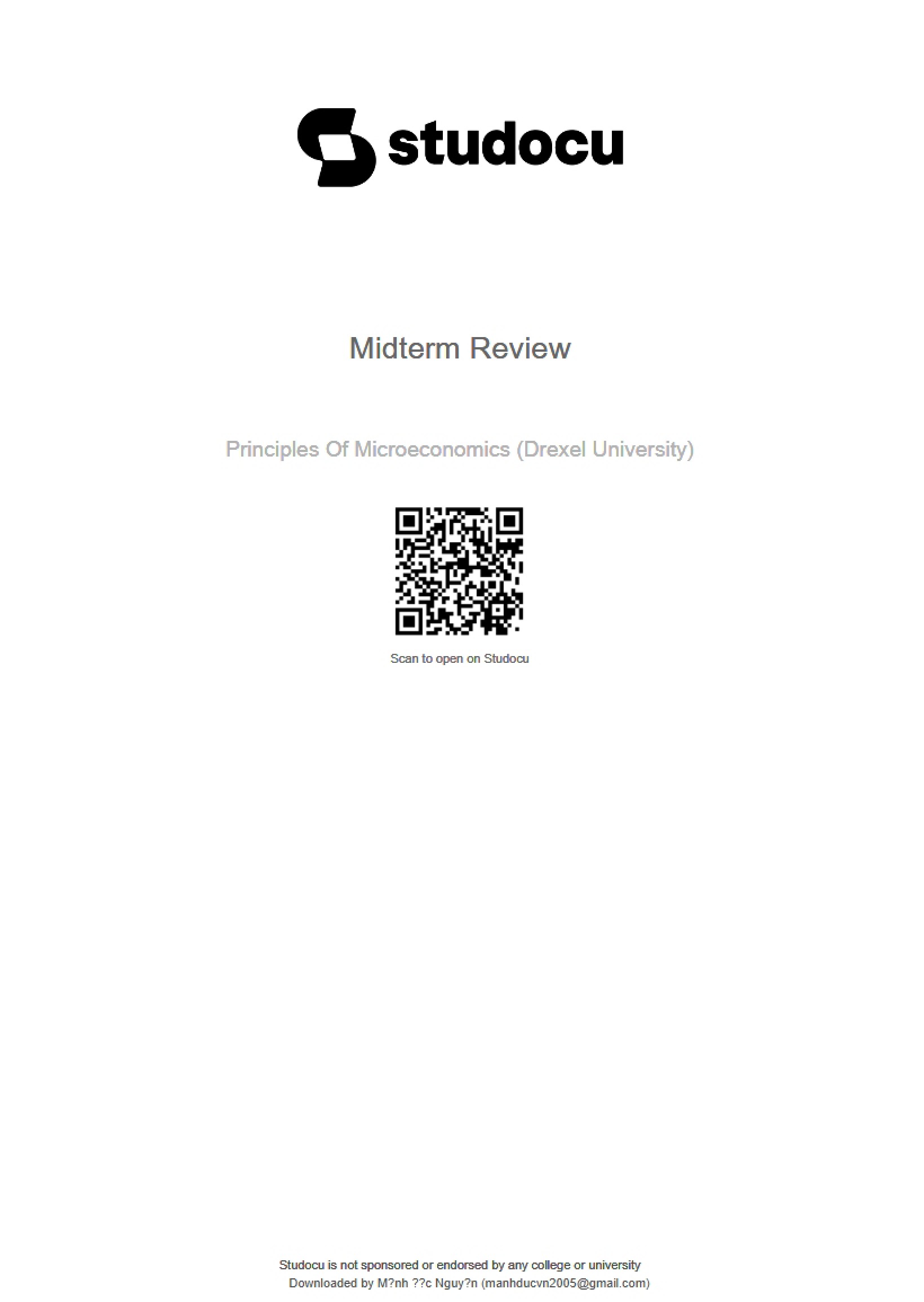 Review for Midterm Exam