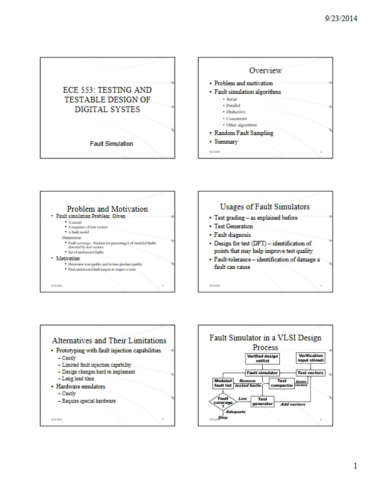 Notes for Lecture 7