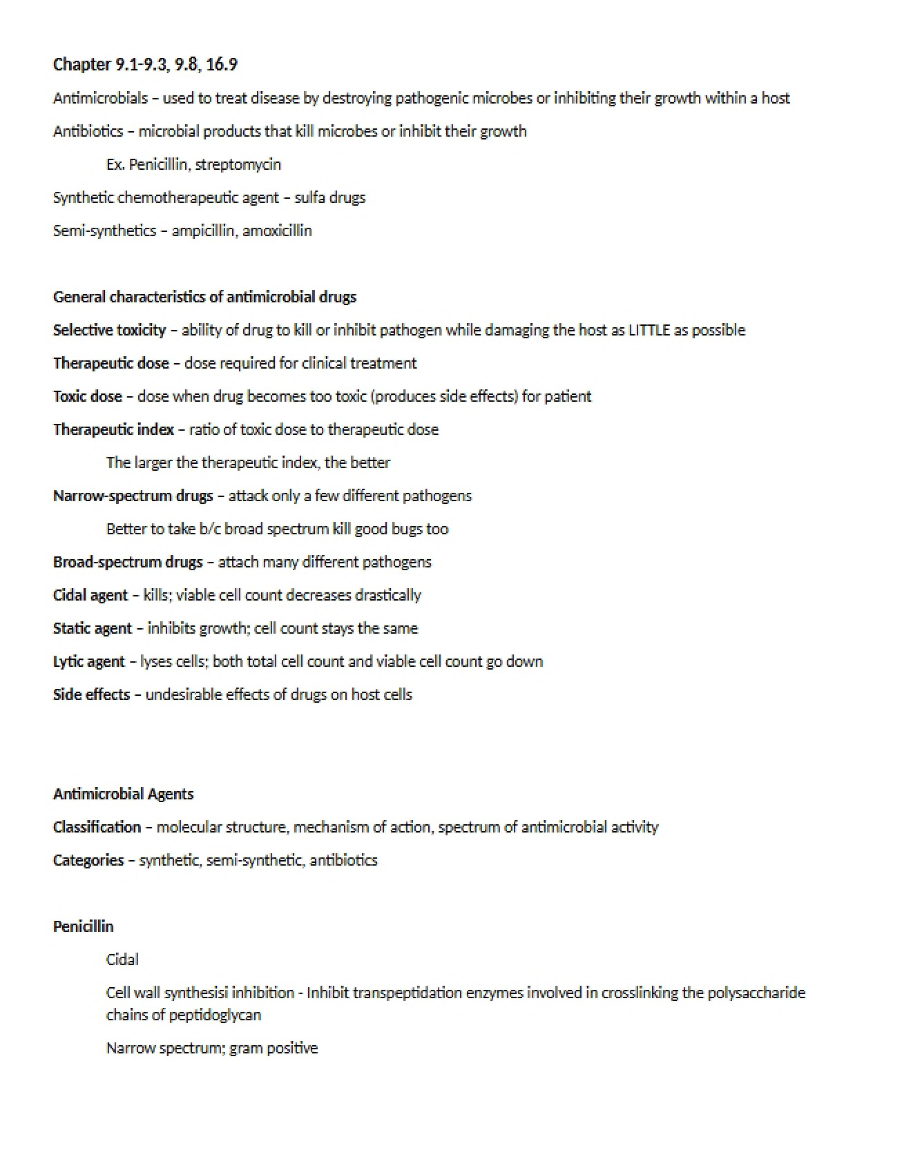 Study Guide for Micro Exam 3