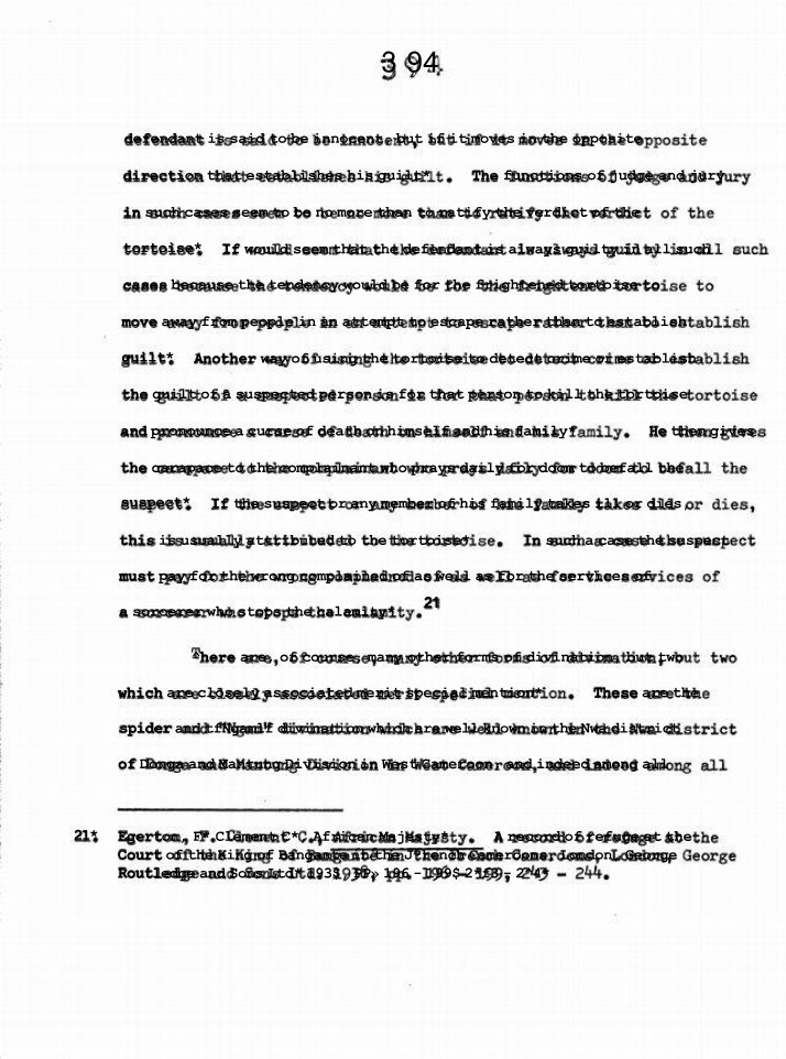 Case 21 - African Legal Traditions and Divination Practices