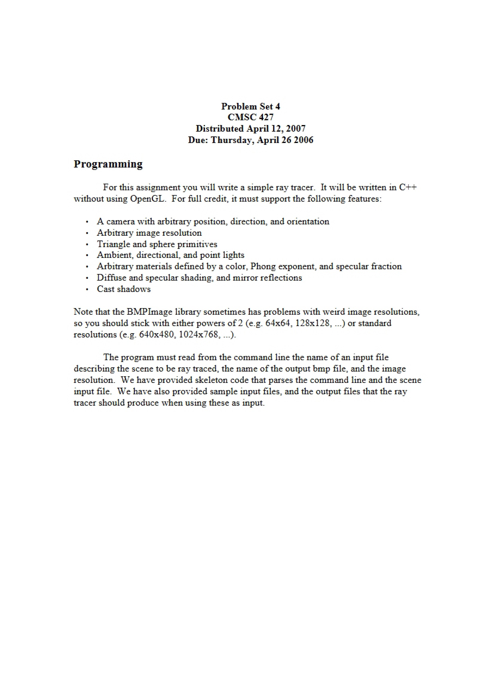 Problem Set 4