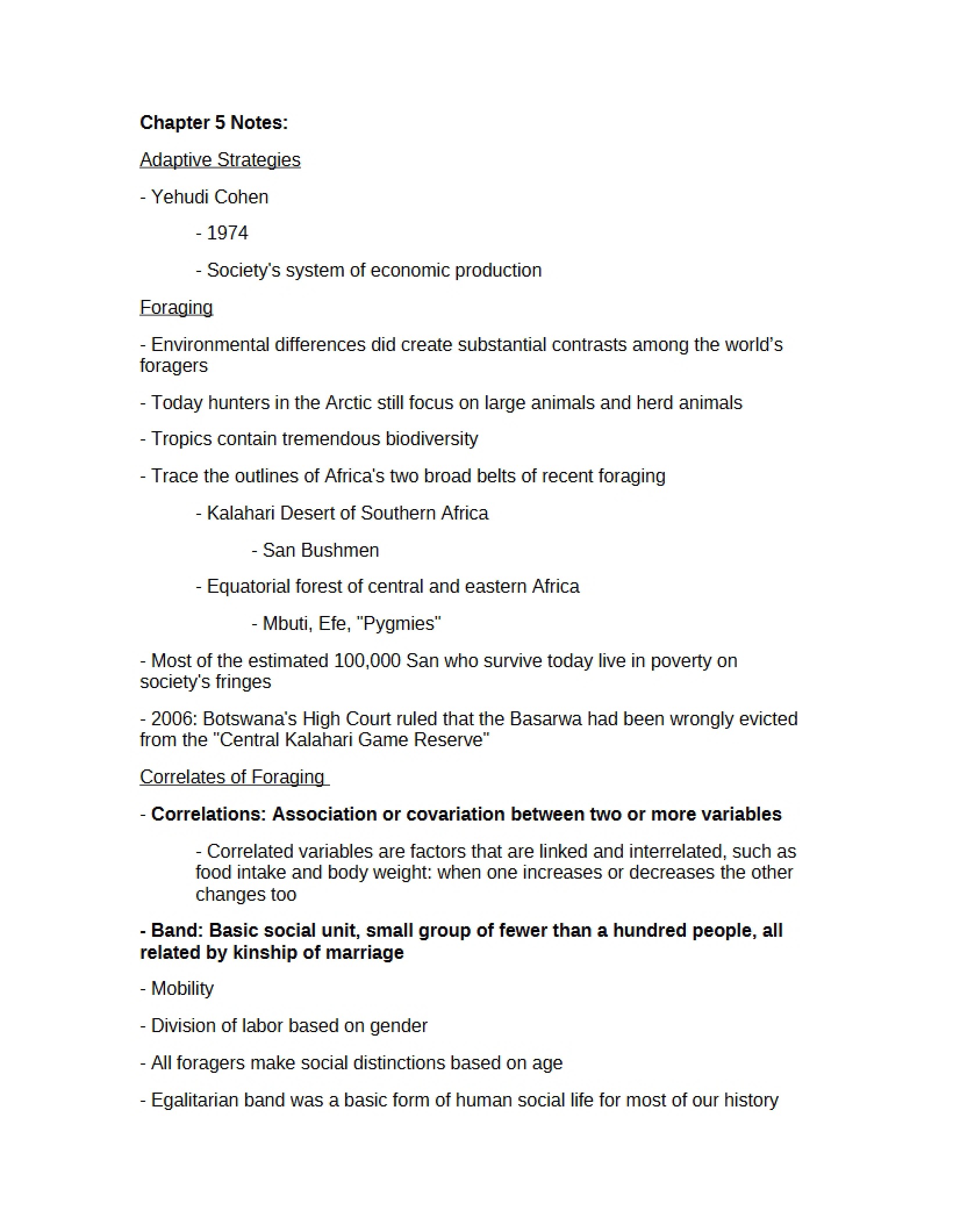 Cultural Diversity Chapter 5