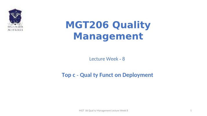 House of Quality - Understanding Quality Function Deployment