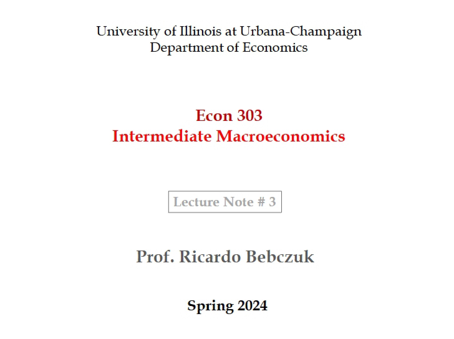 Note 03 Lecture