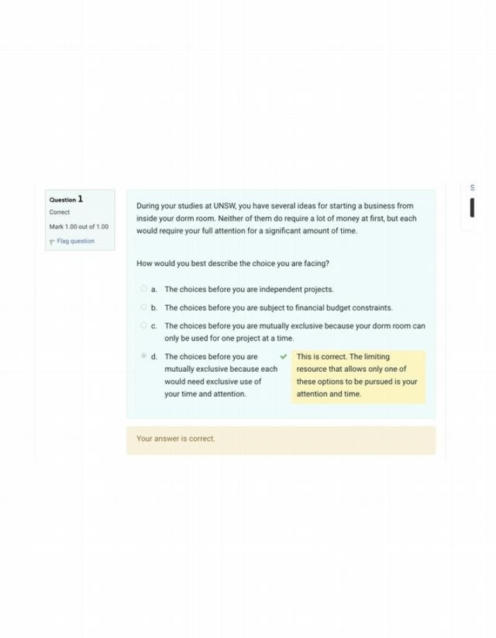 Question - UNSW Dorm Business Ideas