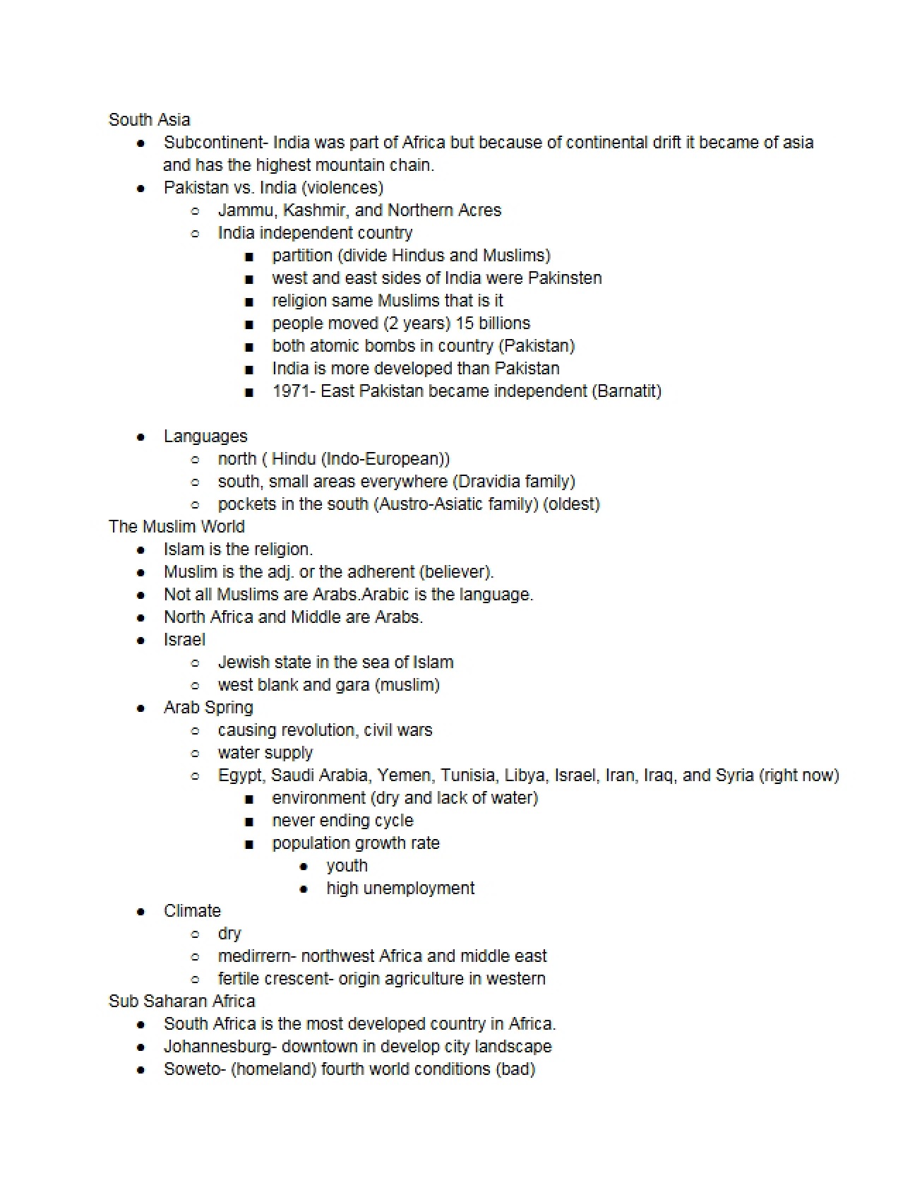 W.G. Guide for Study