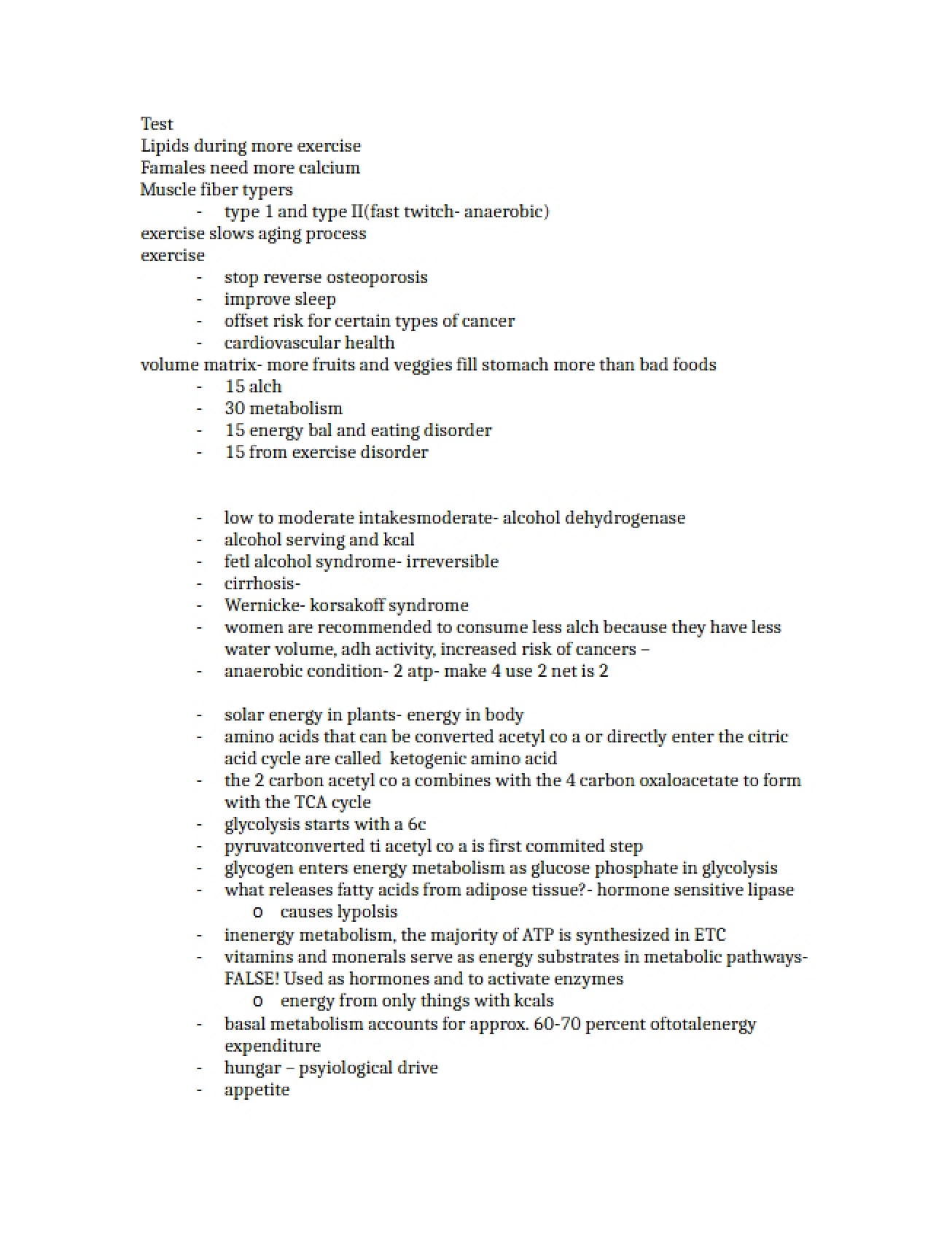 Third Test Review Materials