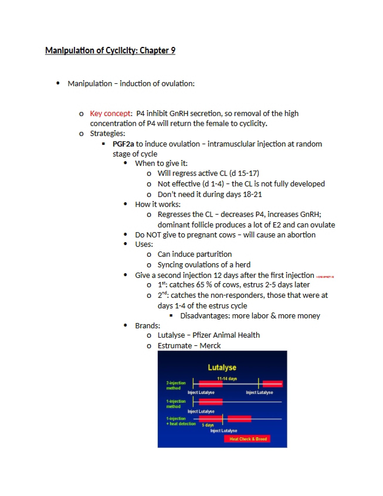 Chapter 9 Controlling Cyclicity