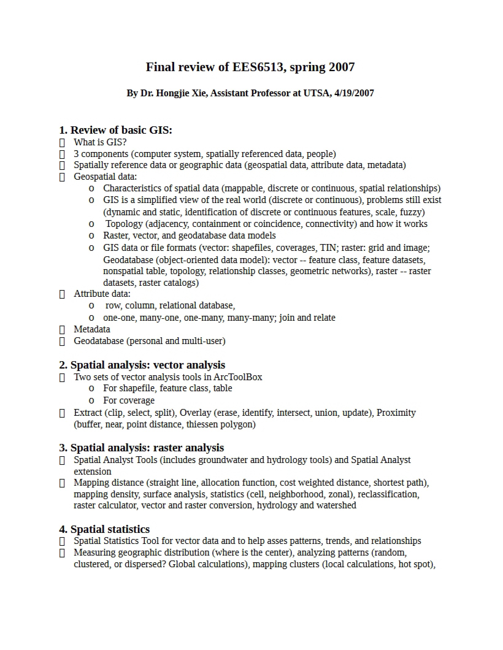 GIS Review