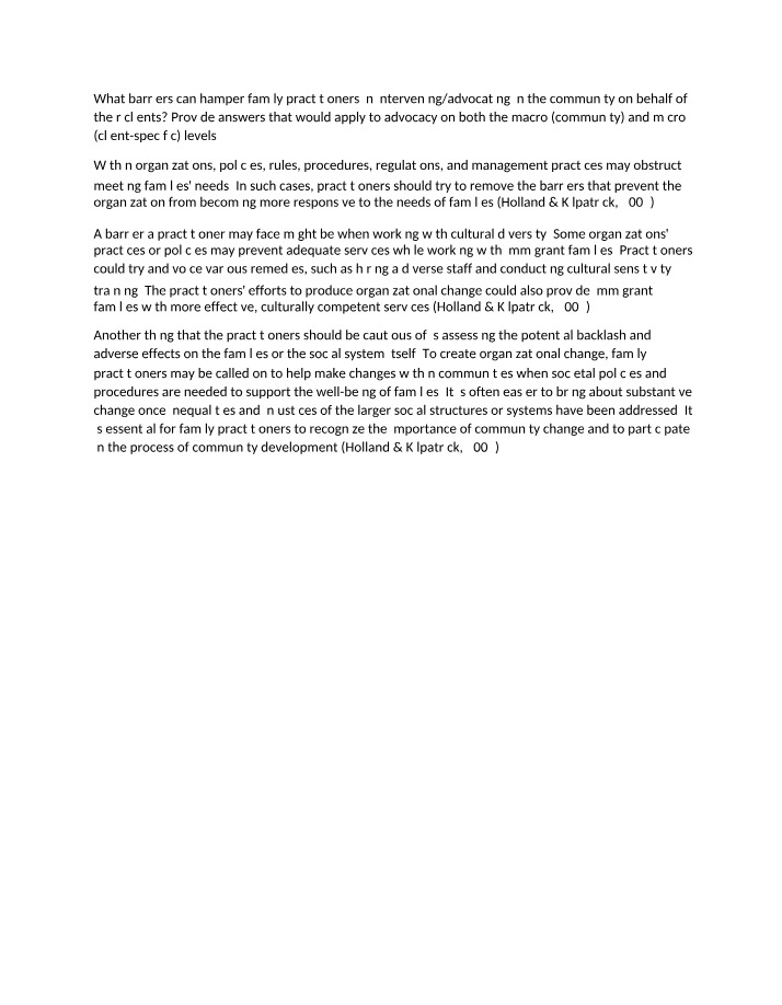 Overcoming Barriers in Family Advocacy for Practitioners