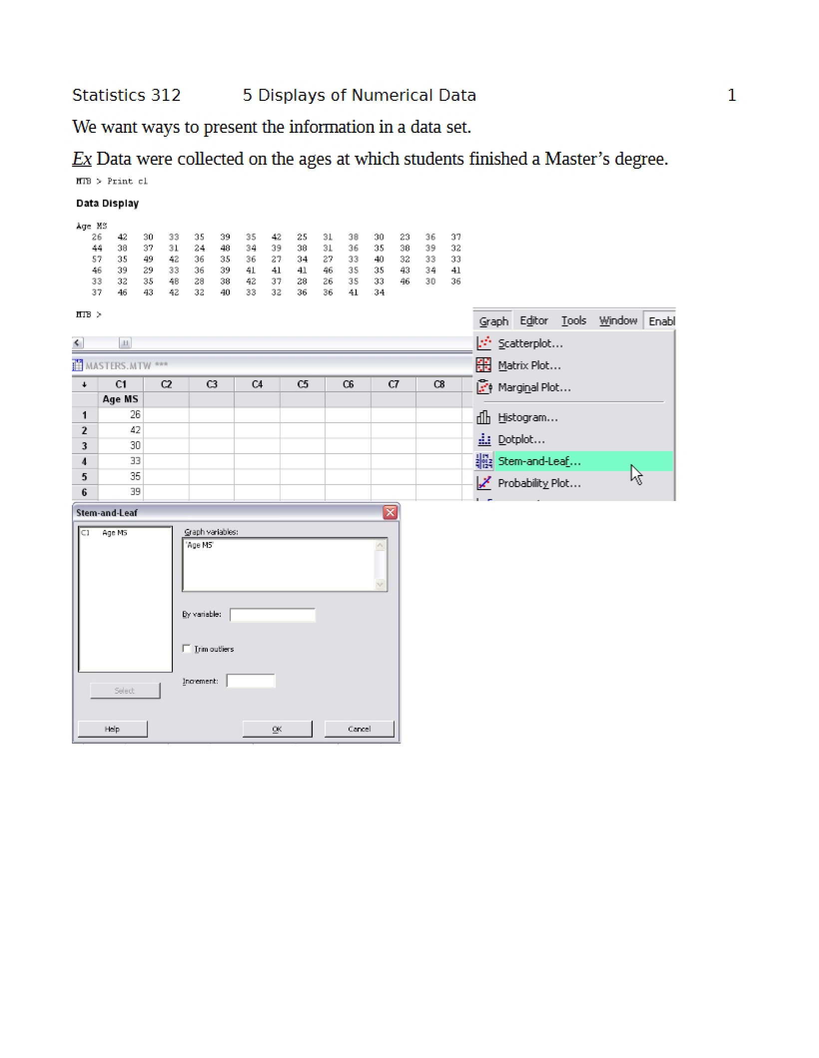 Visualizing Numerical Data - Unit 05