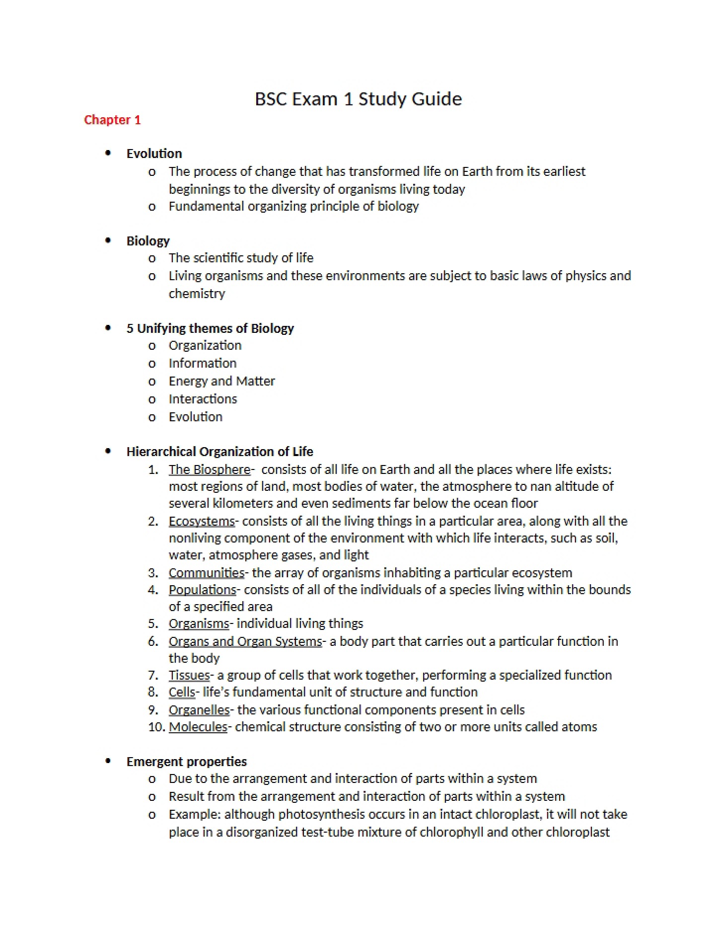 Evolutionary Foundations Chapter 1