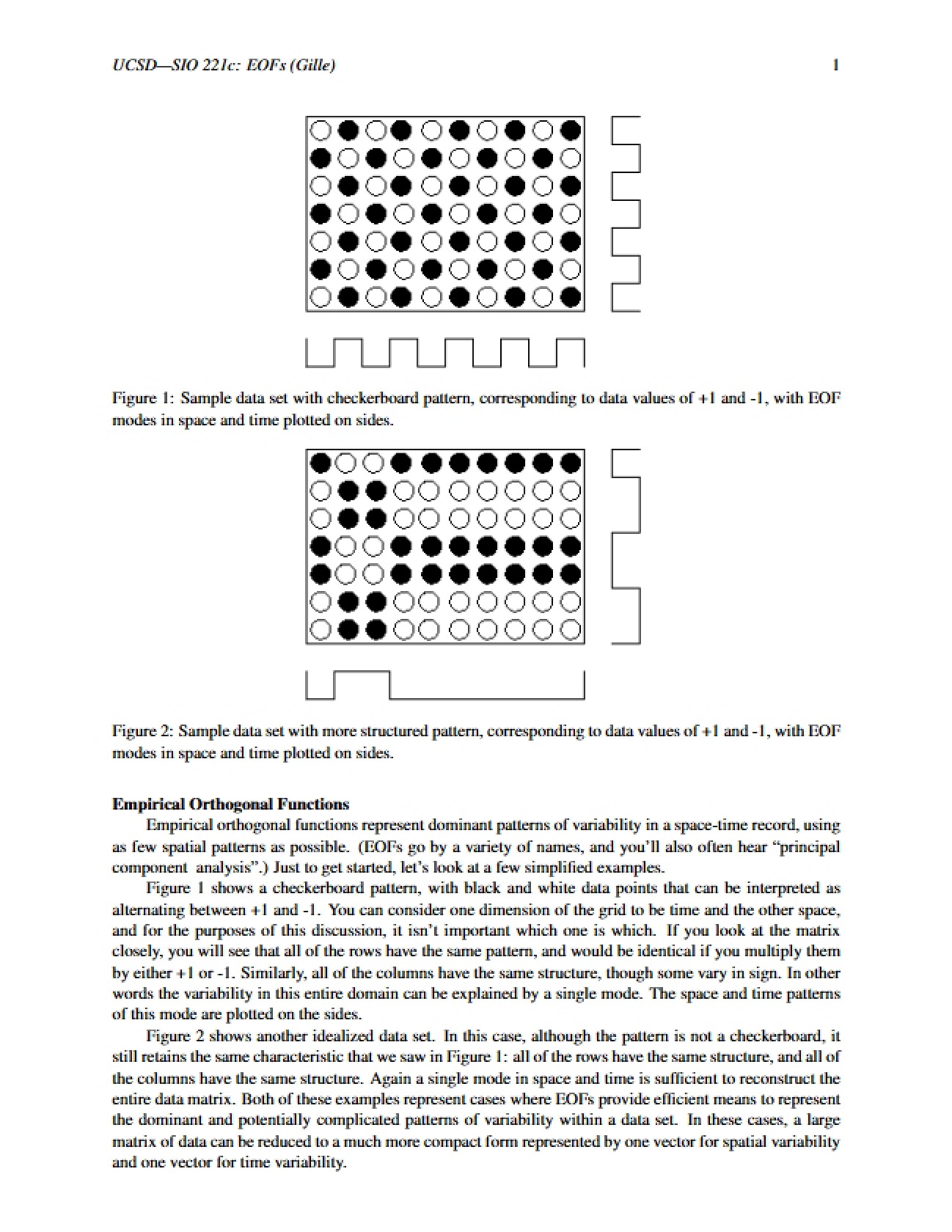 Methods for Empirical Orthogonal Functions