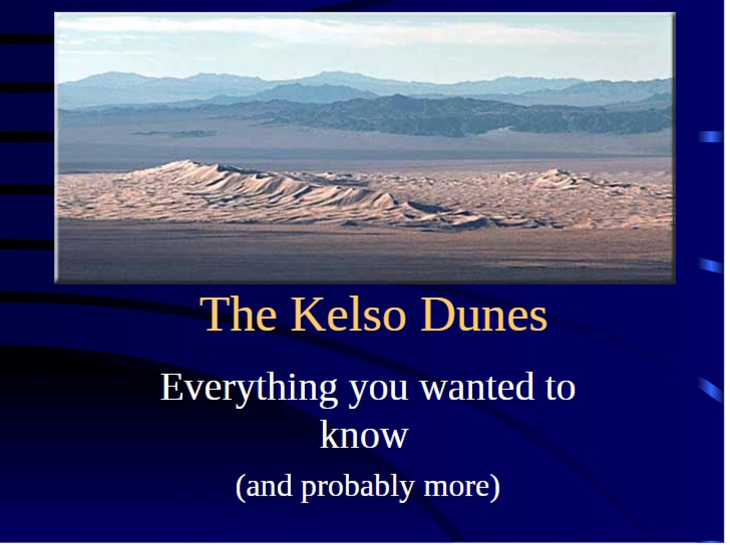Kelso Dunes
