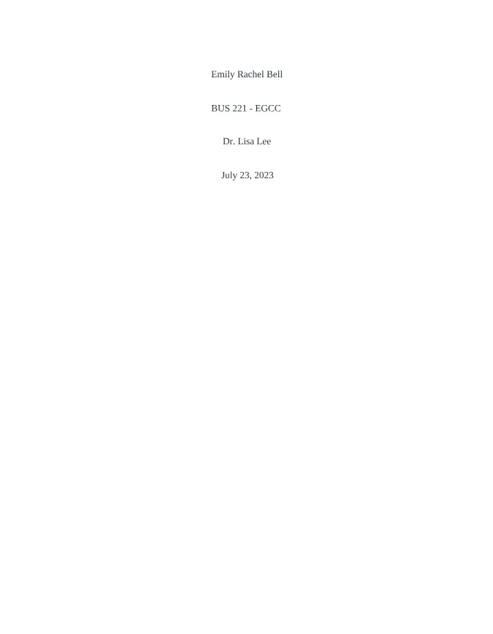 Assignment for Chapter 13