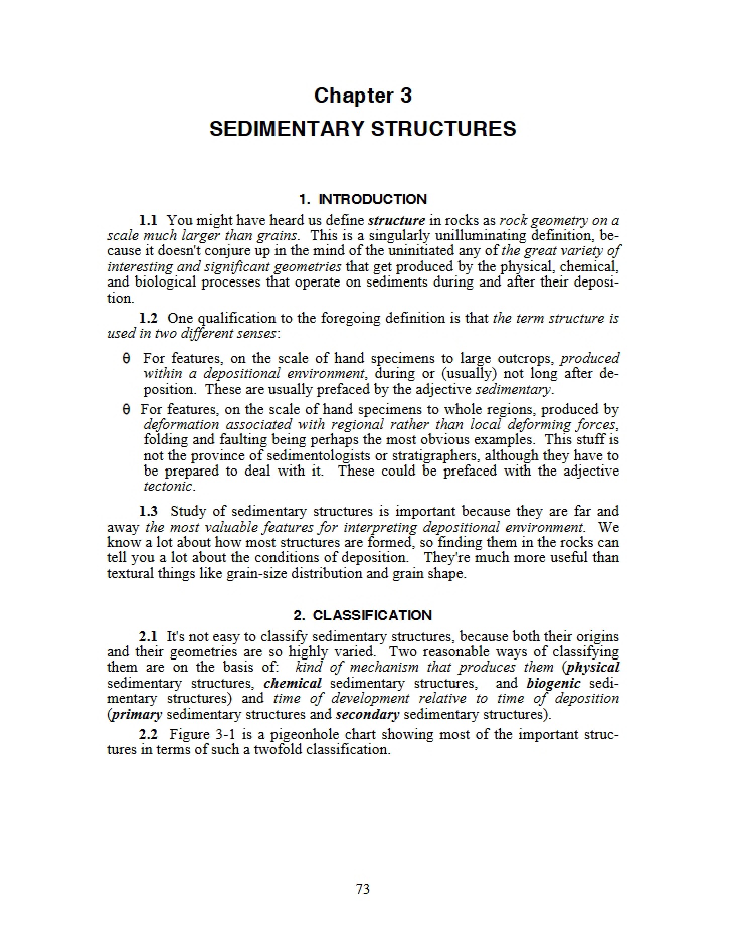 Structures of Sediment