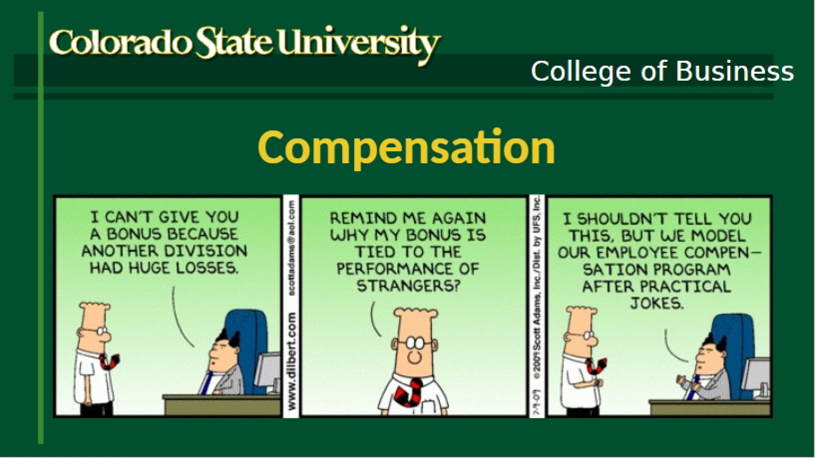 Compensation Strategies
