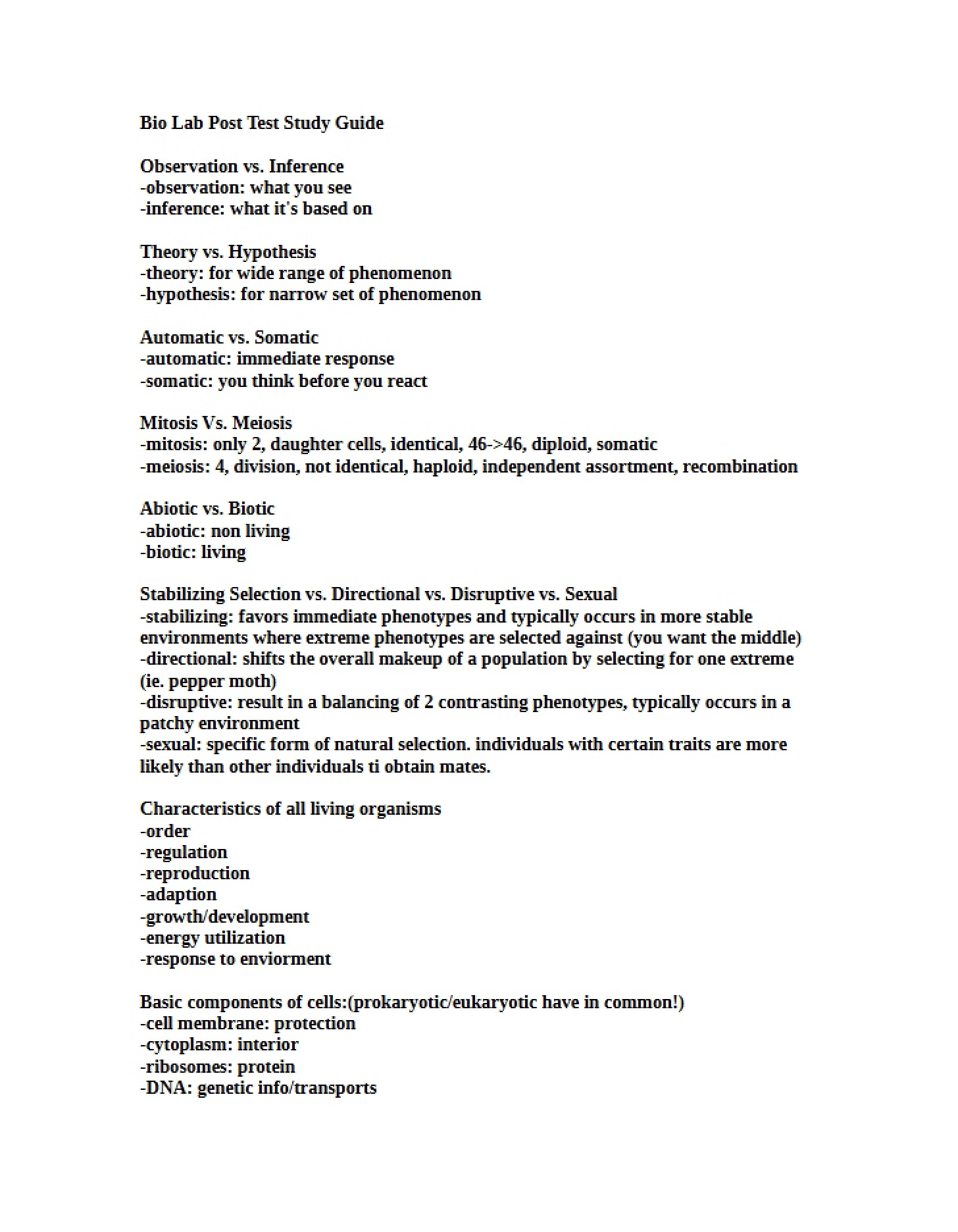 Comprehensive Exam Roadmap