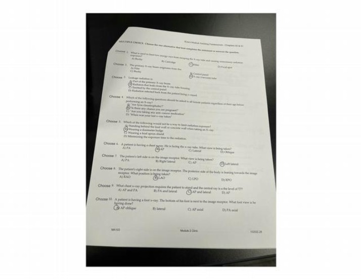 X-ray Radiation Safety Measures and Imaging Quiz Part 2