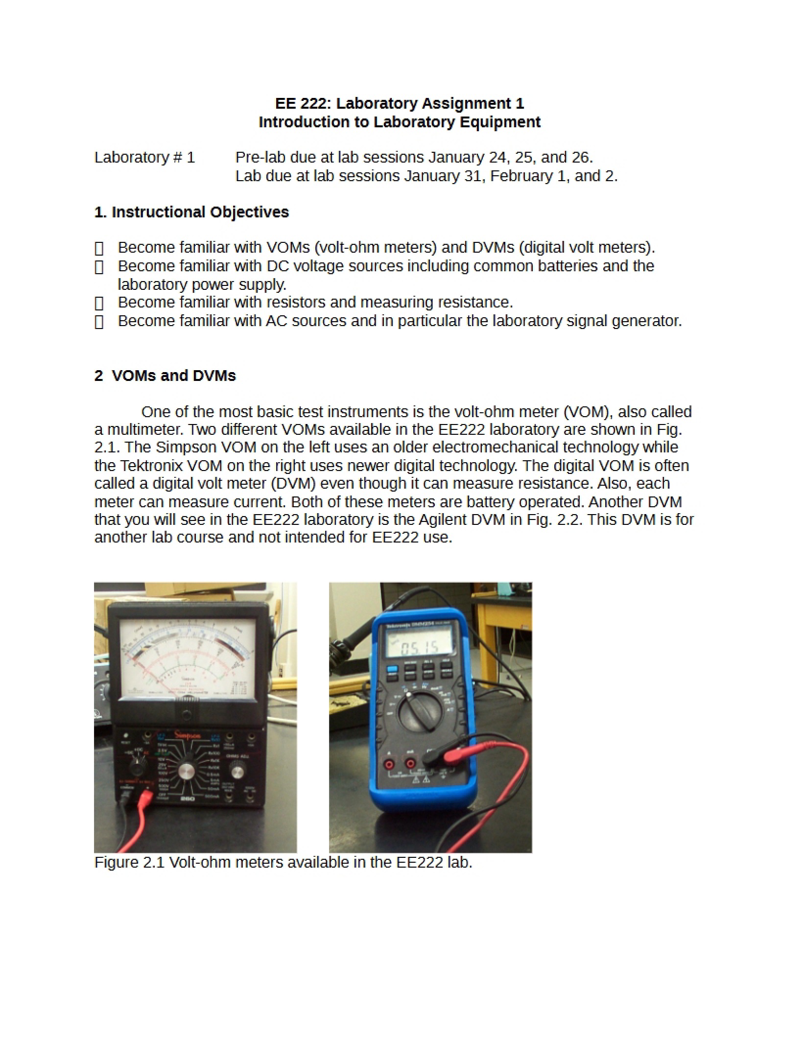 Assignment 1 Laboratory