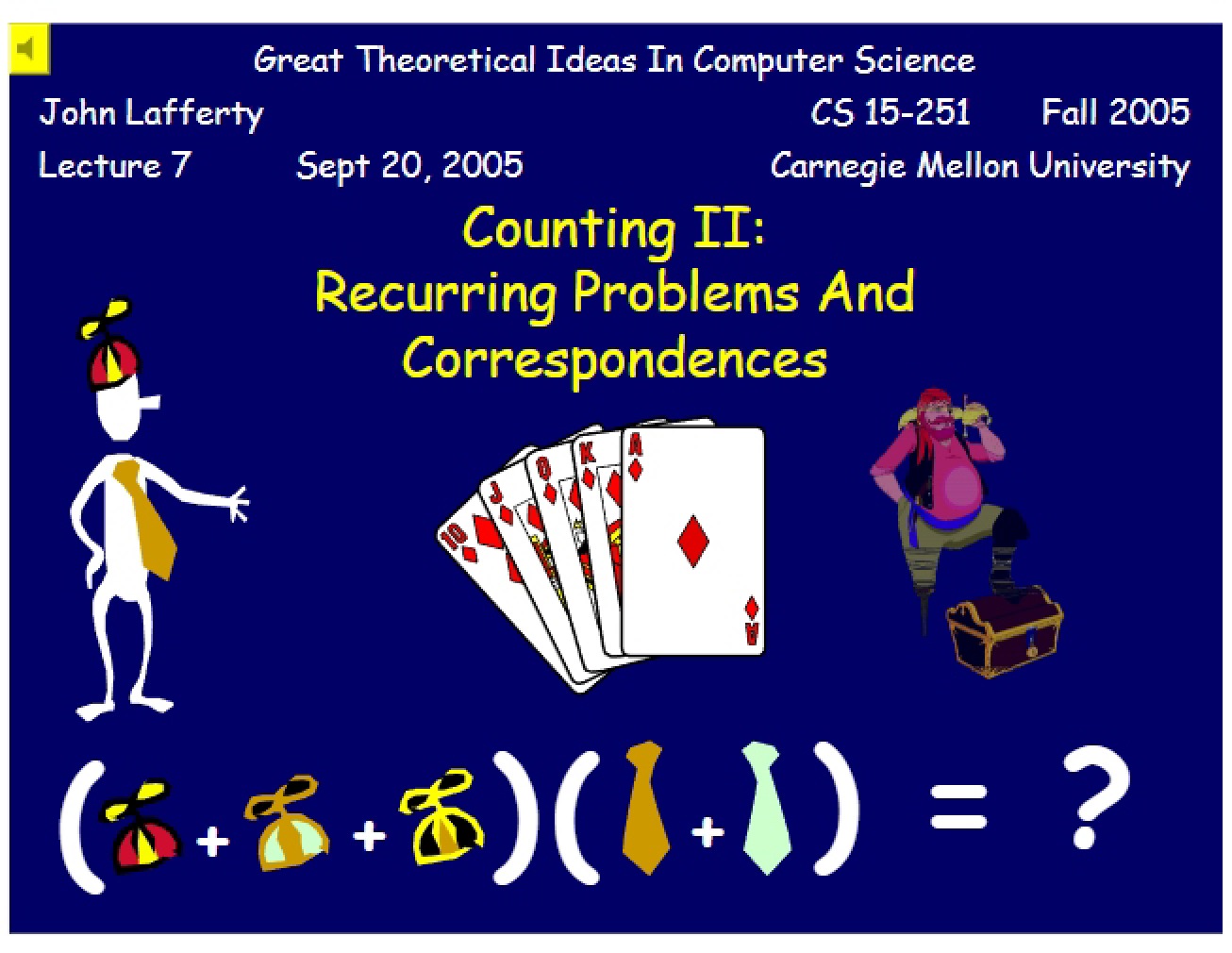 Seventieth Lecture on Great Theoretical Ideas