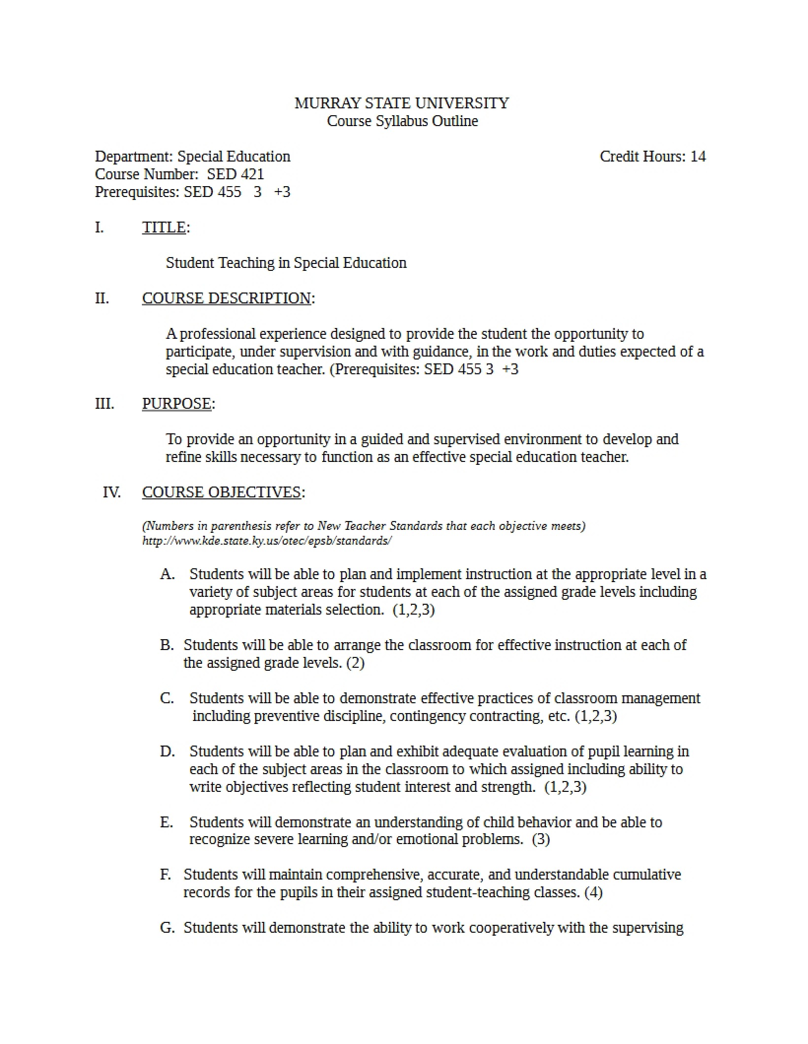Syllabus