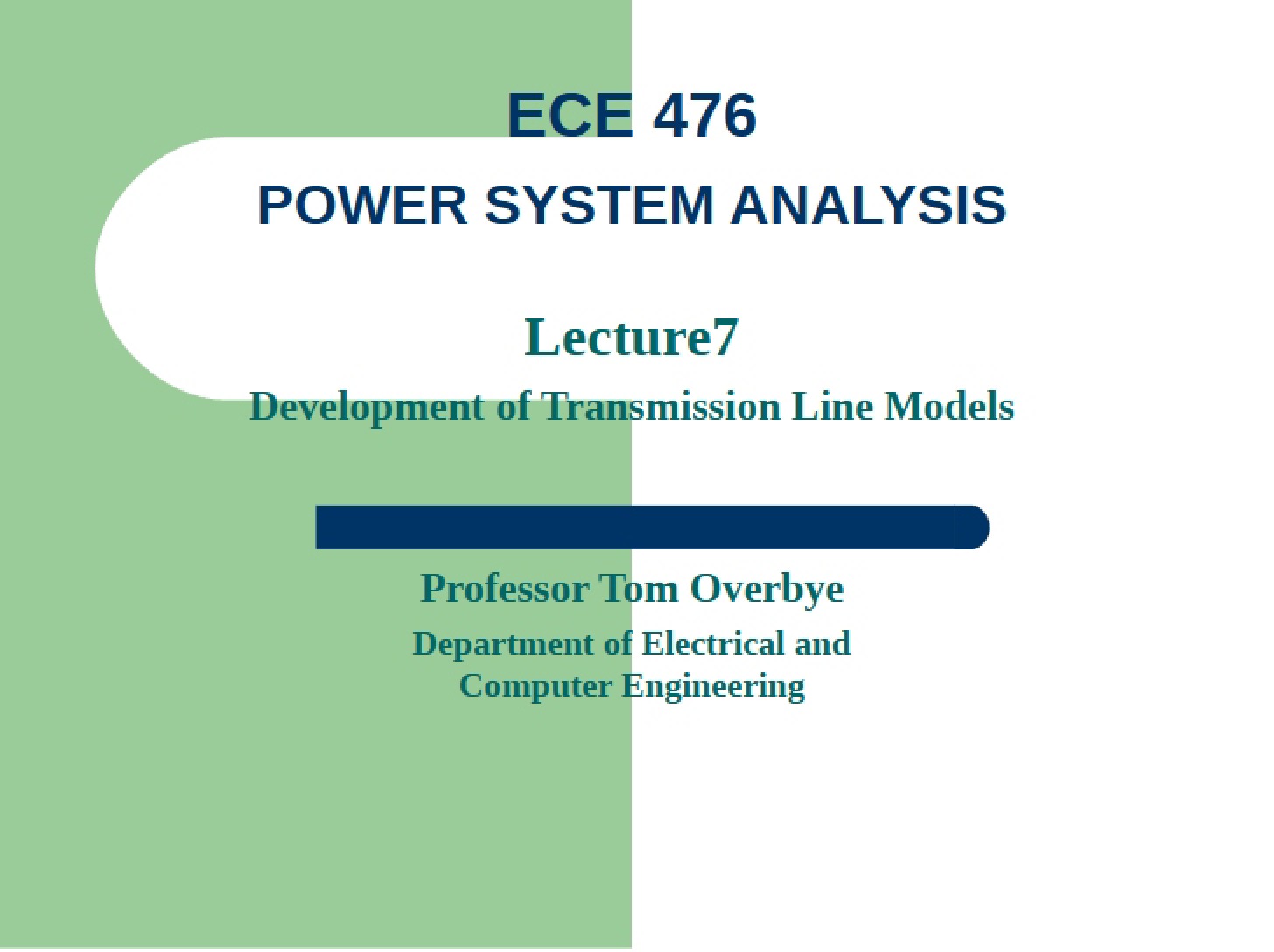Creation of Transmission Line Models