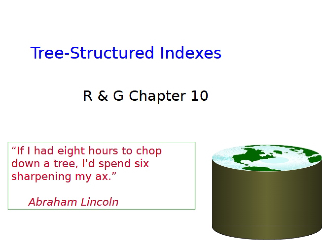Indexes in Tree Structures