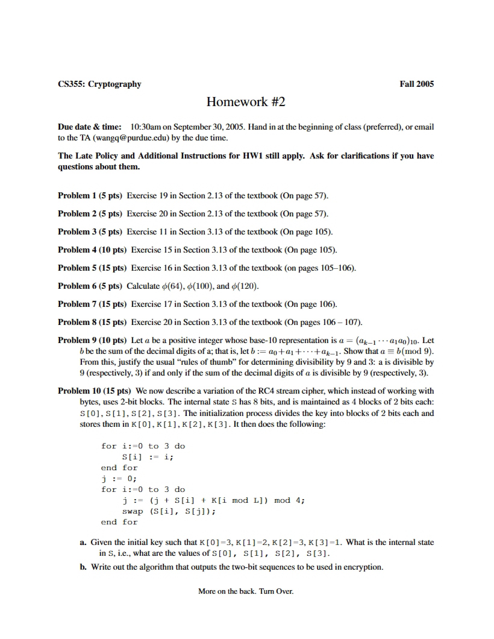 Second Homework