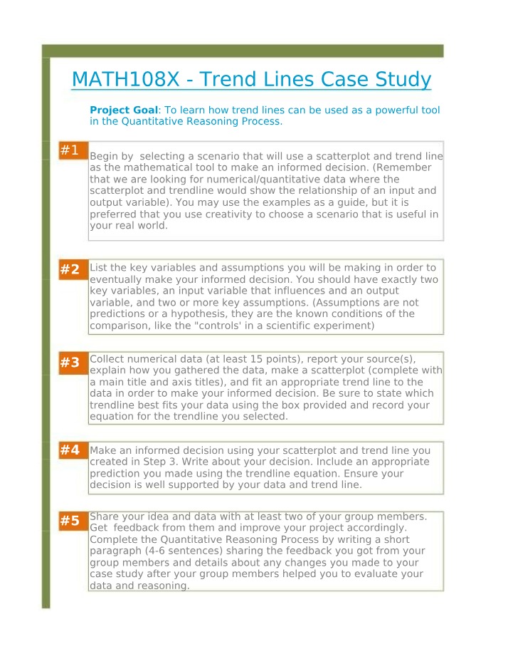 Trend Lines Case Study