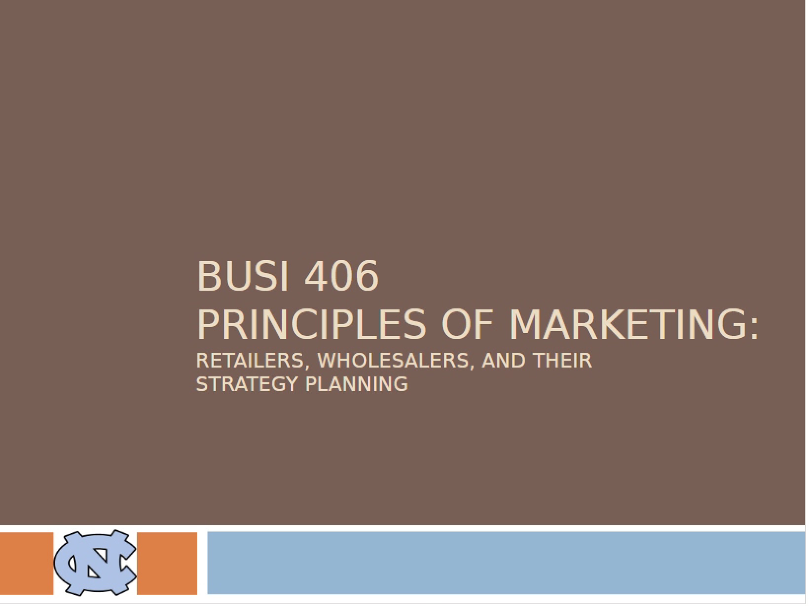 Strategy Planning for Wholesalers and Retailers