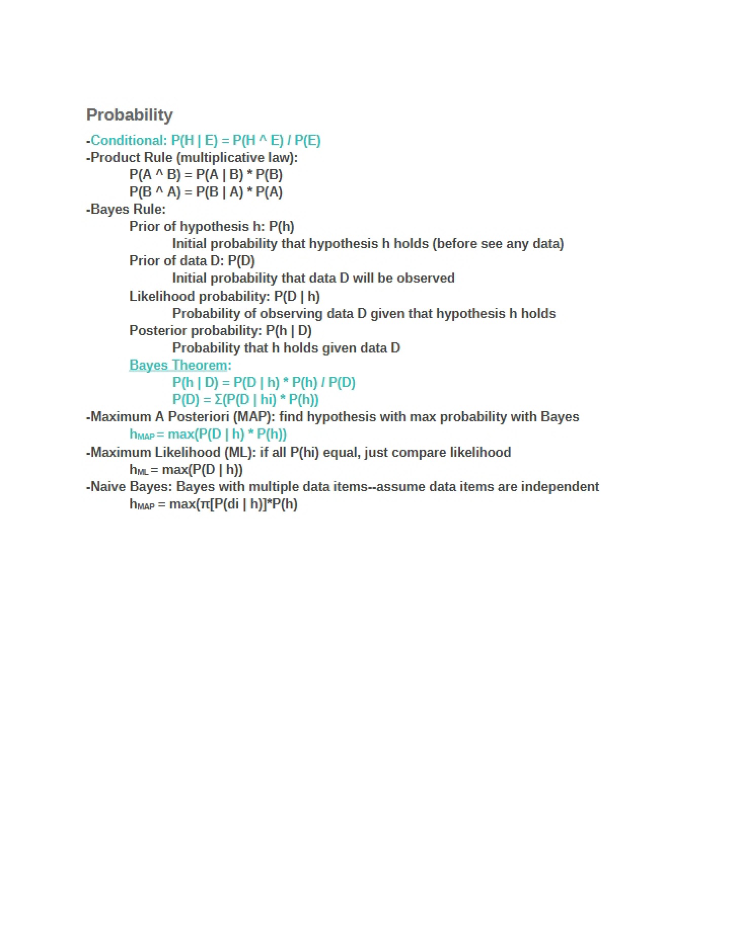 Probability Theory