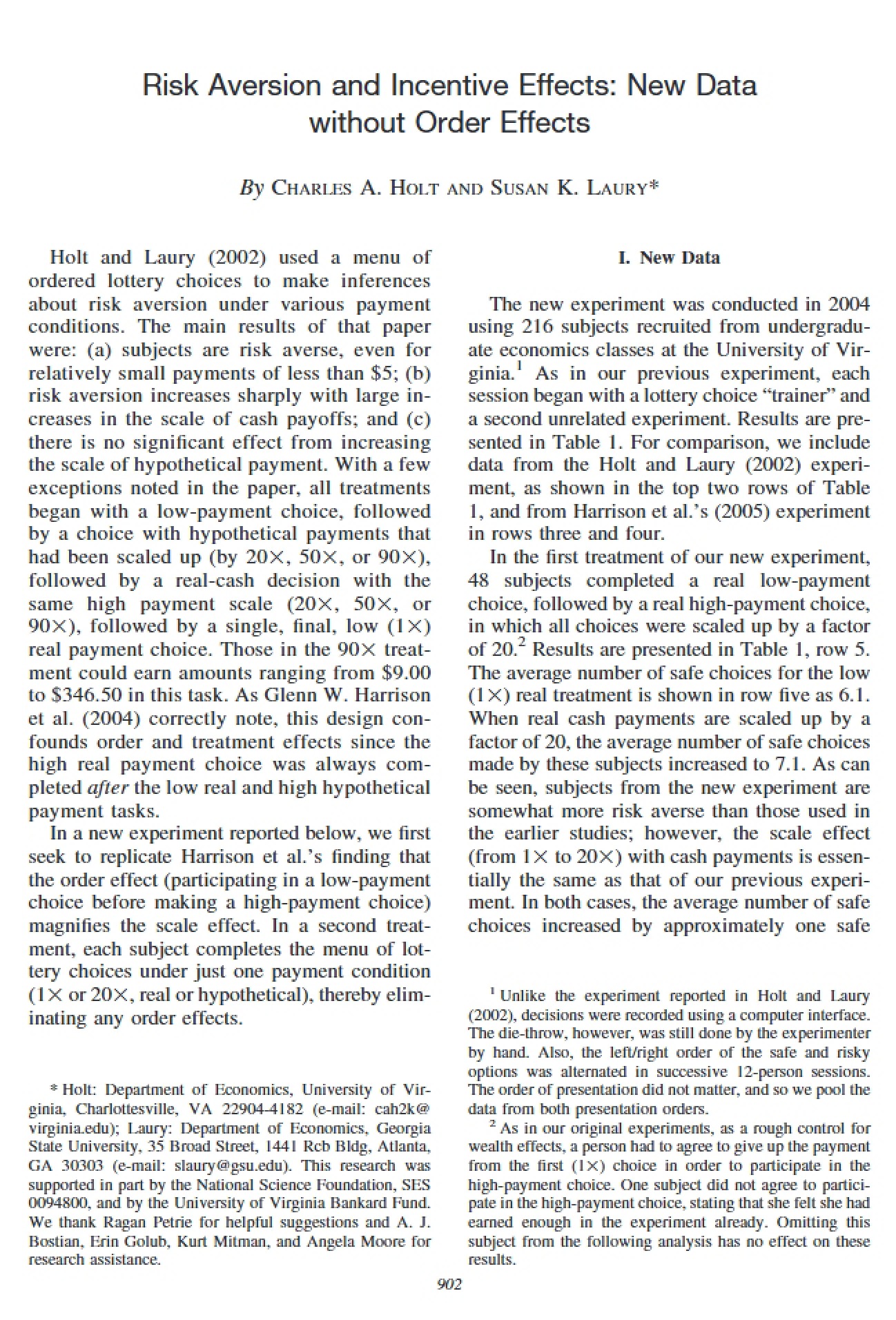 Evaluating Incentives under Risk Aversion