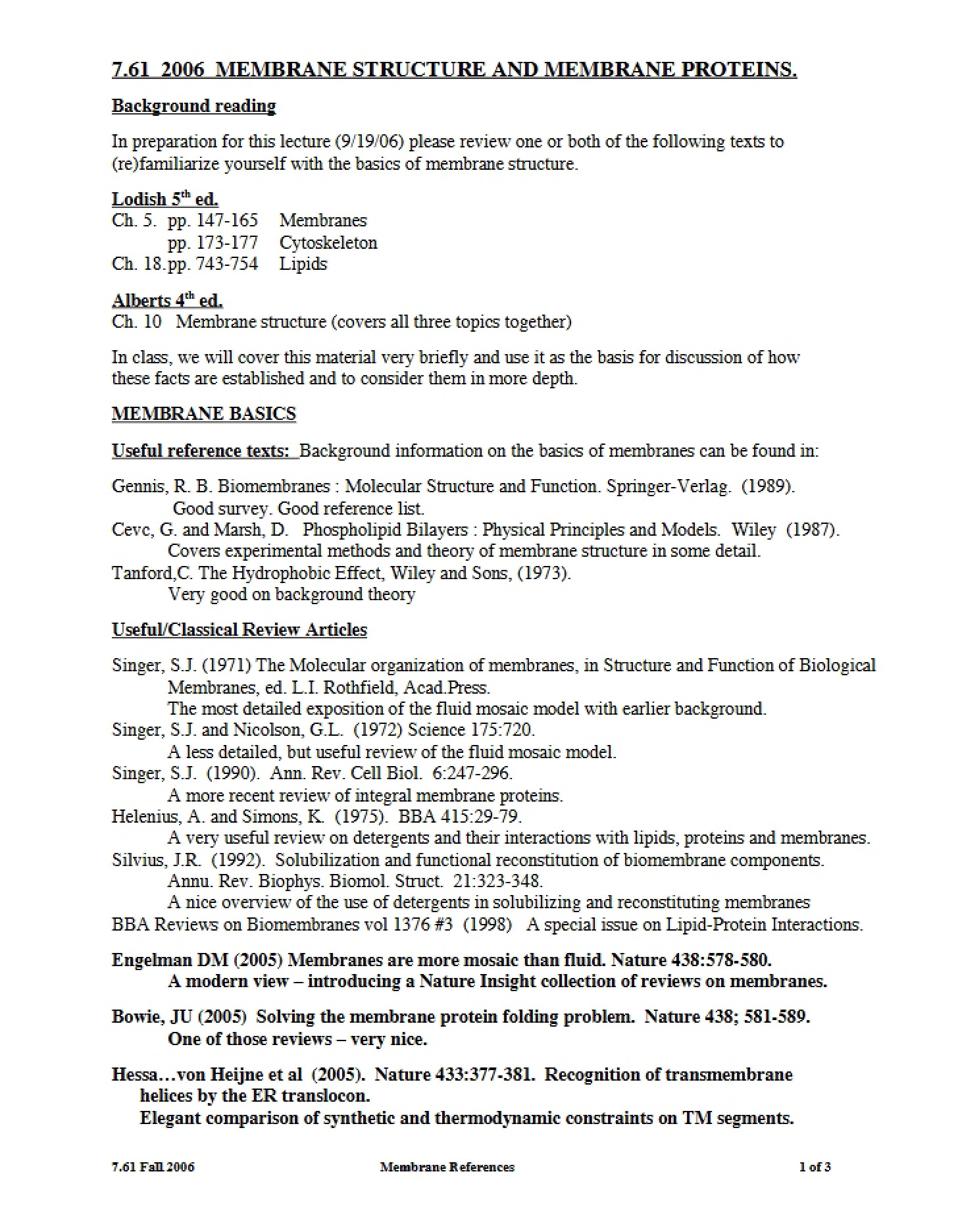 Course Notes
