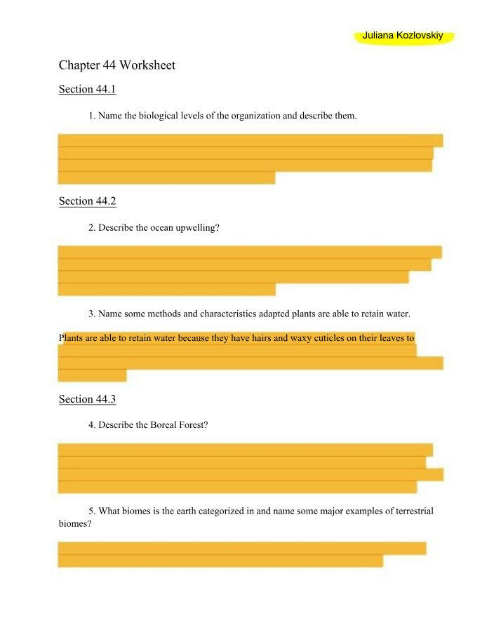 Descriptions and Explanations of Biological Levels of Organization