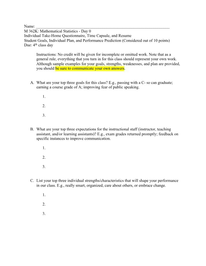 M 362K Questionnaire - Day 0