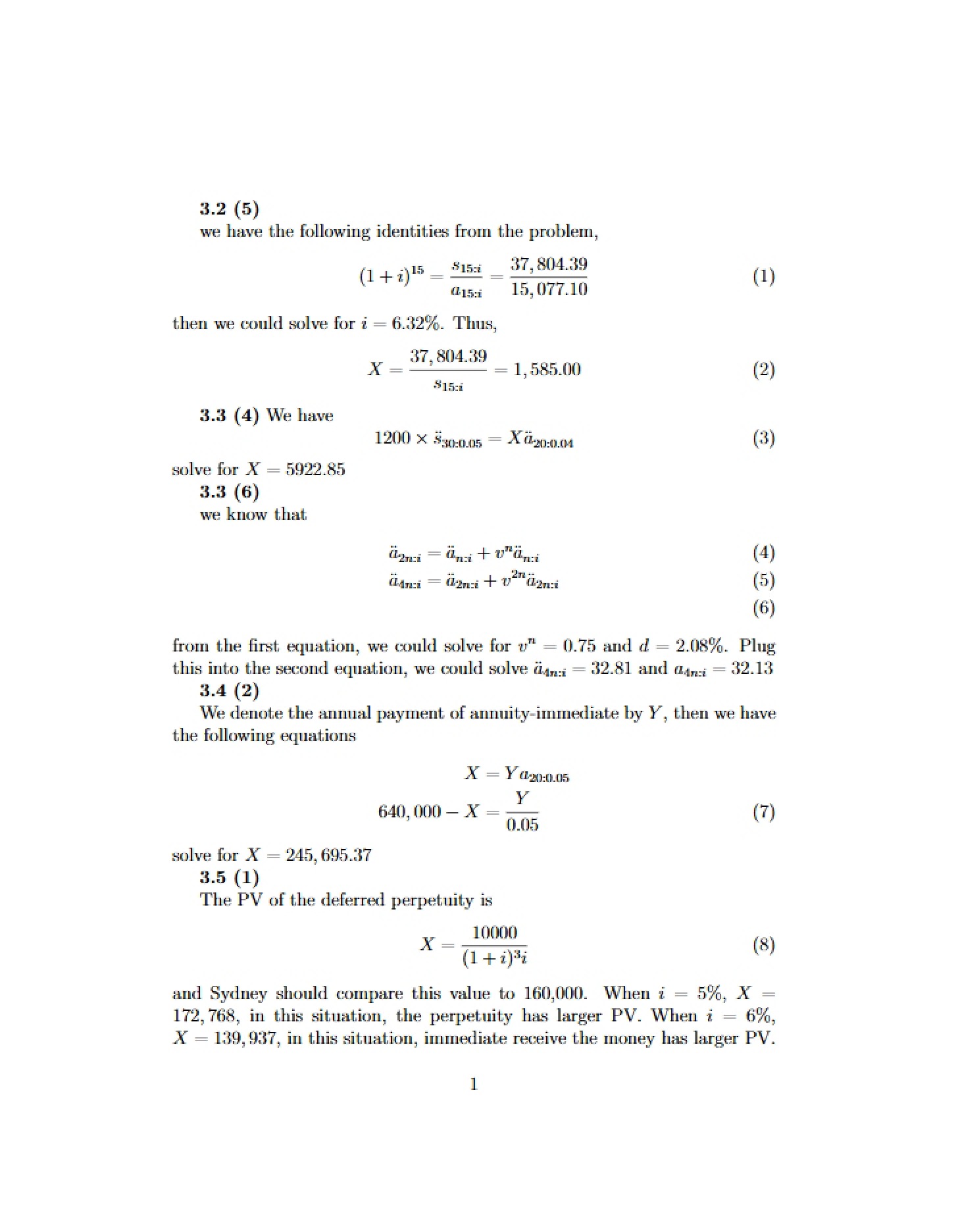 Solution for Homework 4