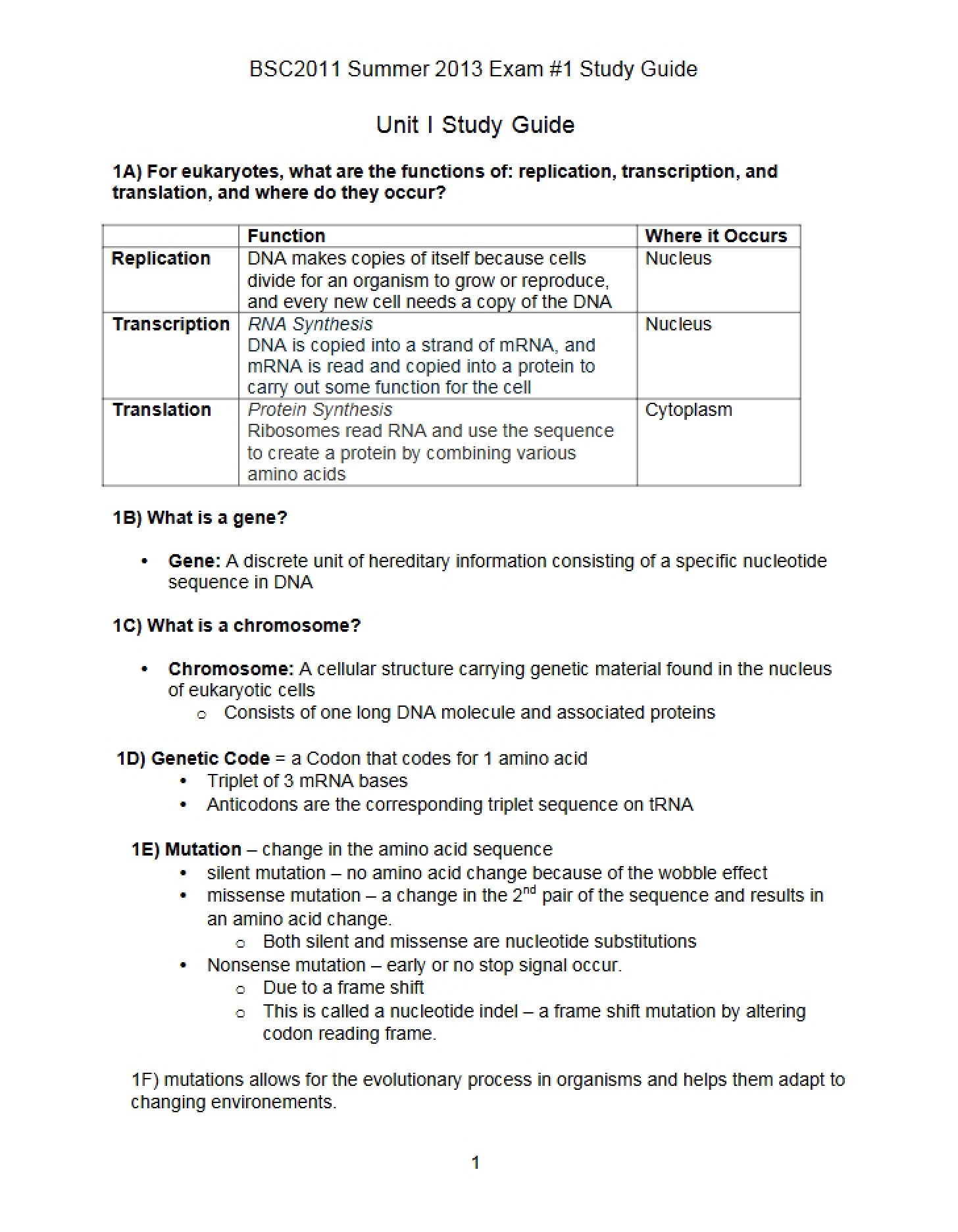 Strategic Review for the First Major Assessment