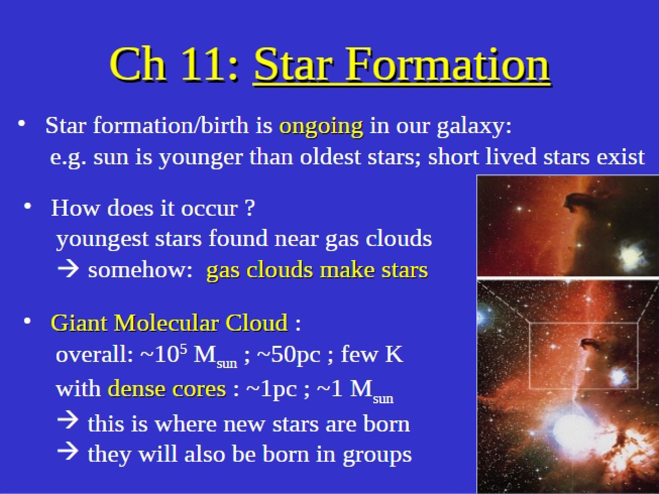 Formation of Stars - Introduction to Stars, Galaxies, and the Universe
