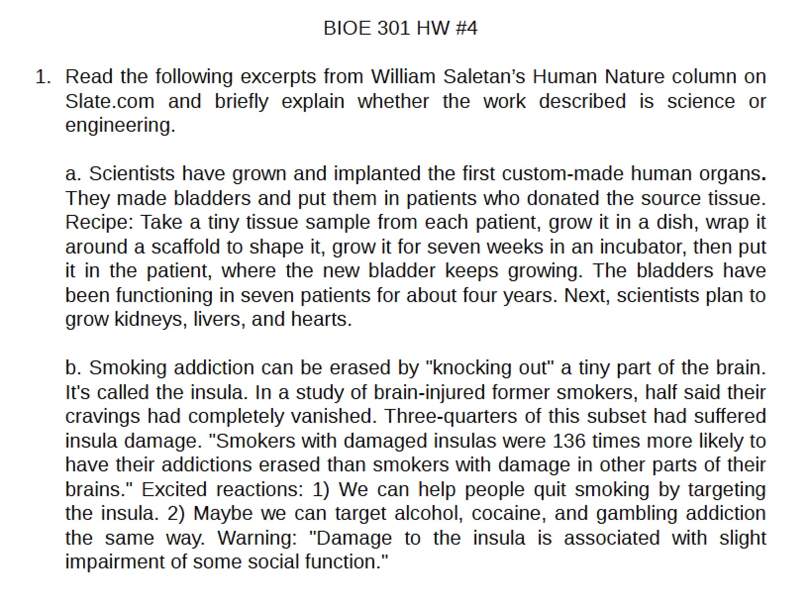 Bioengineering Study Notes - 2 Pages