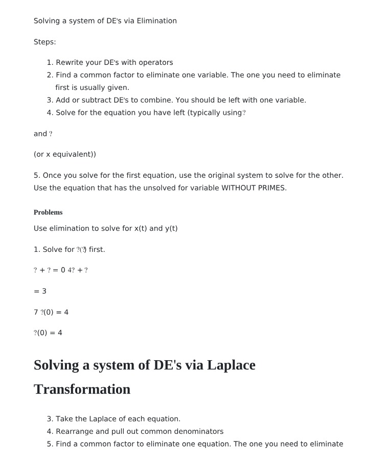 Worksheet for Unit 5