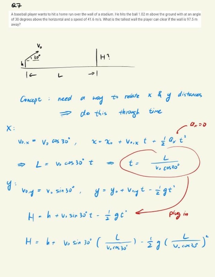 Projectile Motion Physics Problems