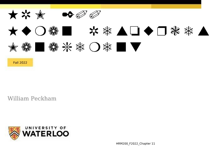 HRM 200 Fall 2022 - Chapter 11