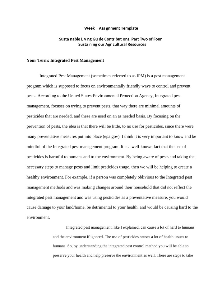 SCIENCE 326 Assignment - Week 2