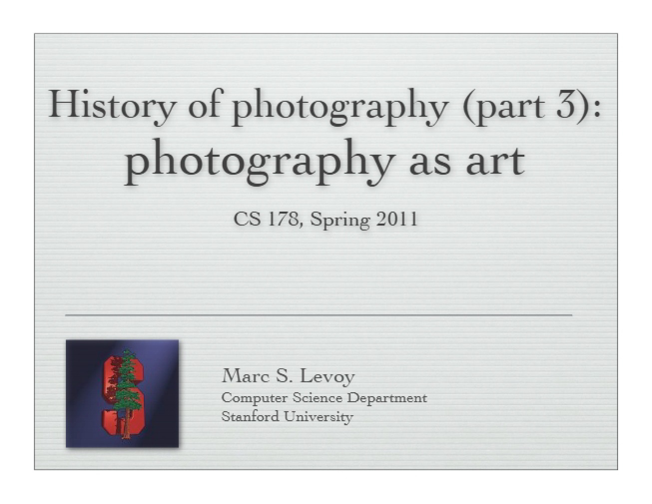 History of Photography Part 3 - Photography as Art